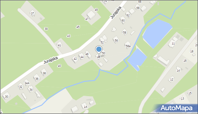 Masłońskie, Jurajska, 48, mapa Masłońskie