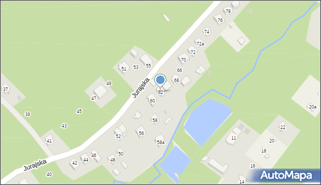 Masłońskie, Jurajska, 62, mapa Masłońskie