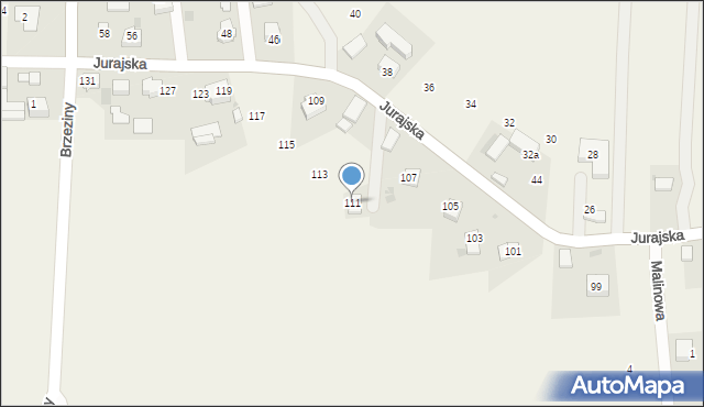 Maszyce, Jurajska, 111, mapa Maszyce