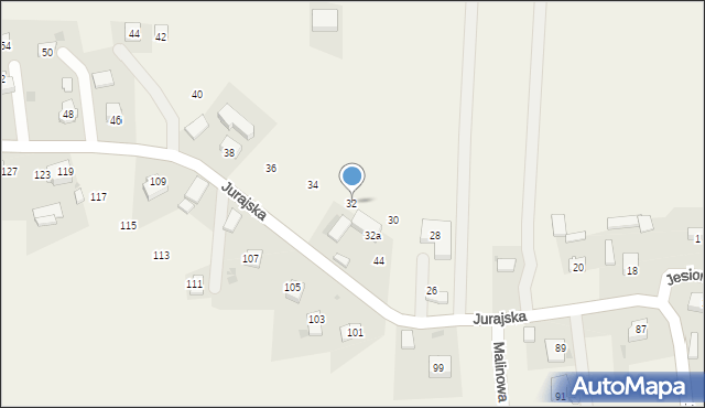 Maszyce, Jurajska, 32, mapa Maszyce