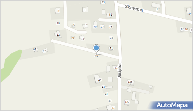 Maszyce, Jurajska, 49, mapa Maszyce
