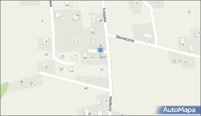 Maszyce, Jurajska, 75, mapa Maszyce