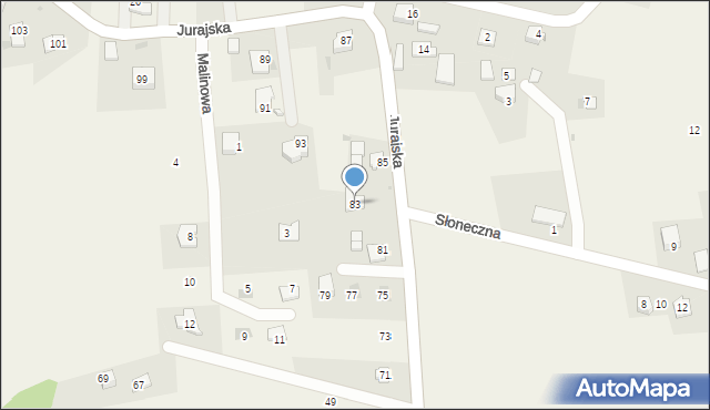 Maszyce, Jurajska, 83, mapa Maszyce