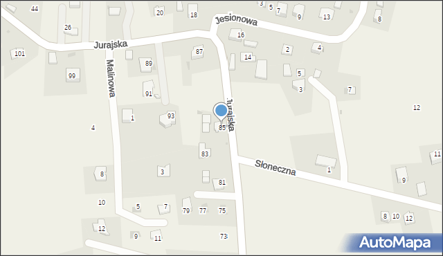 Maszyce, Jurajska, 85, mapa Maszyce