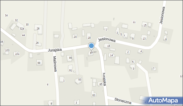 Maszyce, Jurajska, 87, mapa Maszyce