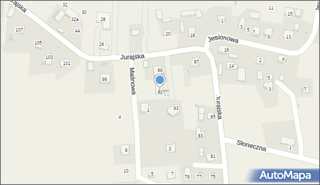 Maszyce, Jurajska, 91, mapa Maszyce