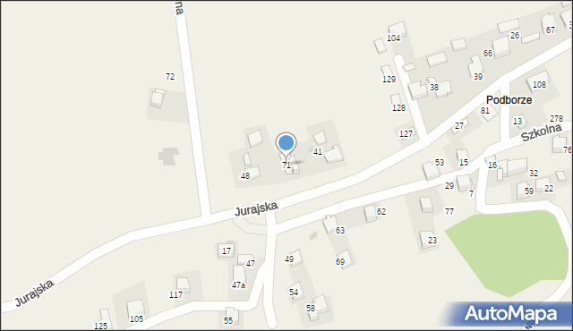 Młynka, Jurajska, 36, mapa Młynka