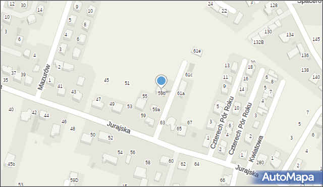 Modlnica, Jurajska, 59b, mapa Modlnica