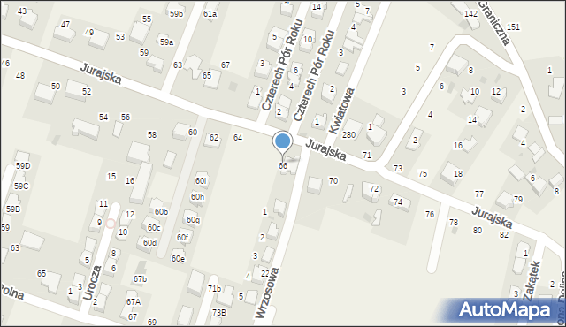Modlnica, Jurajska, 66, mapa Modlnica