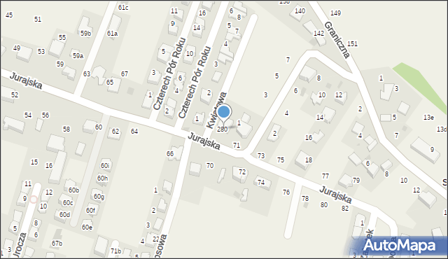 Modlnica, Jurajska, 69, mapa Modlnica