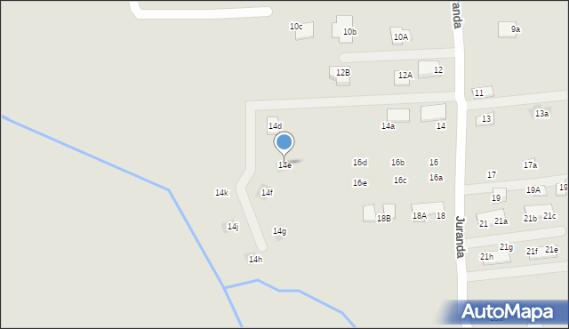 Nowy Sącz, Juranda, 14e, mapa Nowego Sącza