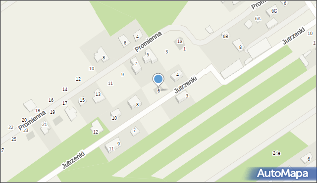 Olszewnica Stara, Jutrzenki, 6, mapa Olszewnica Stara