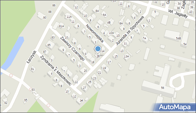 Ostrołęka, Juranda ze Spychowa, 16, mapa Ostrołęka