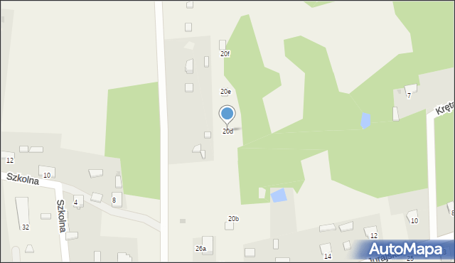 Ostrów, Jurajska, 20d, mapa Ostrów