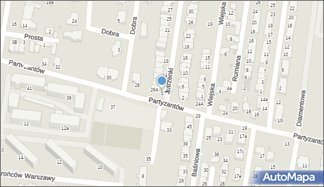 Ożarów Mazowiecki, Jutrzenki, 1, mapa Ożarów Mazowiecki