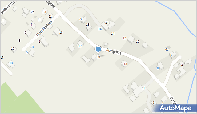 Pękowice, Jurajska, 15, mapa Pękowice