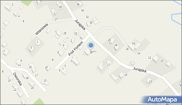 Pękowice, Jurajska, 19, mapa Pękowice