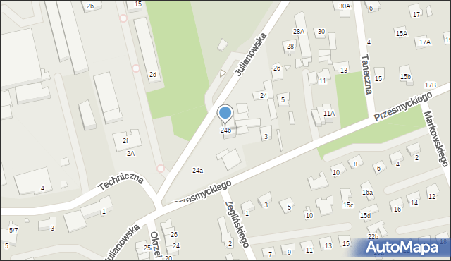 Piaseczno, Julianowska, 24b, mapa Piaseczno