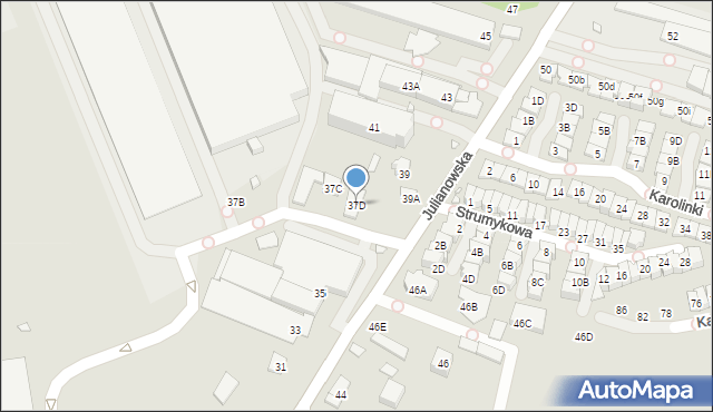 Piaseczno, Julianowska, 37D, mapa Piaseczno