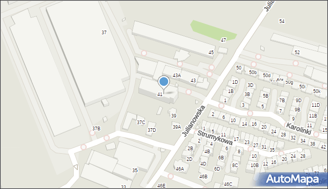 Piaseczno, Julianowska, 41A, mapa Piaseczno