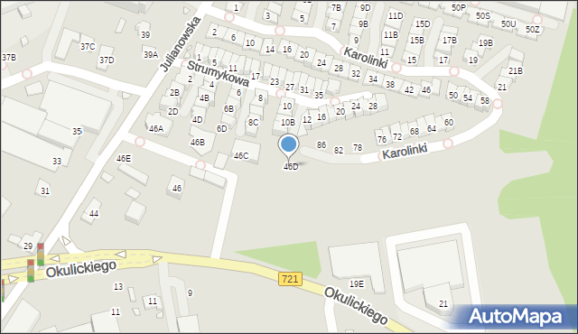 Piaseczno, Julianowska, 46D, mapa Piaseczno