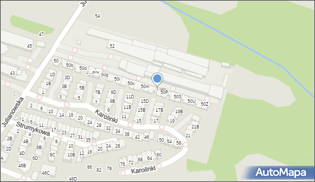 Piaseczno, Julianowska, 50o, mapa Piaseczno