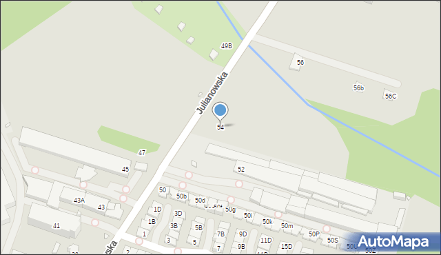 Piaseczno, Julianowska, 54, mapa Piaseczno