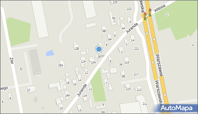 Radom, Juranda, 10, mapa Radomia