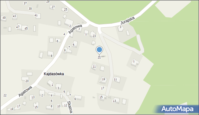 Rudno, Jurajska, 21, mapa Rudno