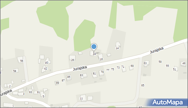 Rudno, Jurajska, 24, mapa Rudno