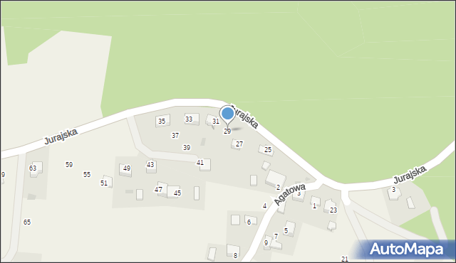 Rudno, Jurajska, 29, mapa Rudno