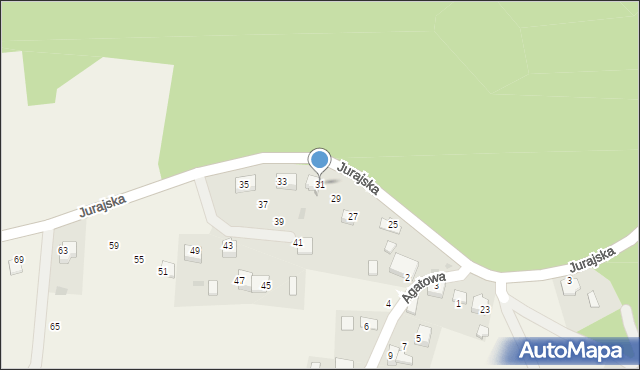 Rudno, Jurajska, 31, mapa Rudno