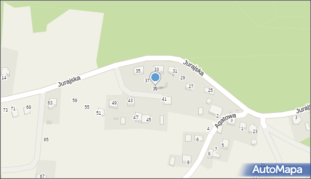 Rudno, Jurajska, 39, mapa Rudno