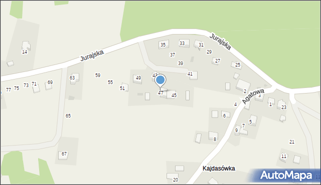 Rudno, Jurajska, 47, mapa Rudno