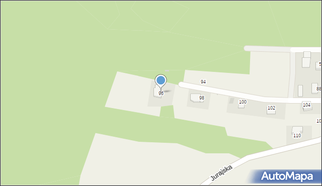 Rudno, Jurajska, 96, mapa Rudno