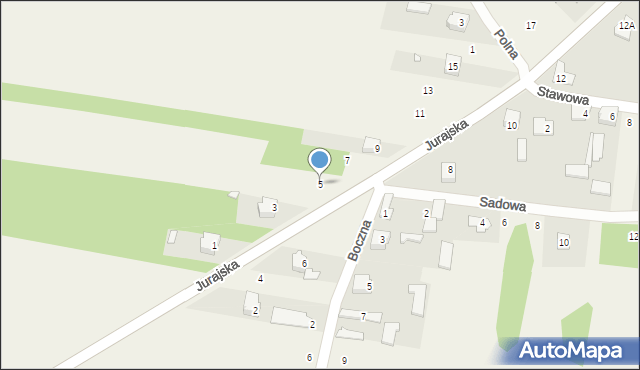 Rzędkowice, Jurajska, 5, mapa Rzędkowice