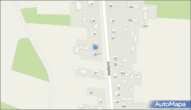 Rzędkowice, Jurajska, 59, mapa Rzędkowice
