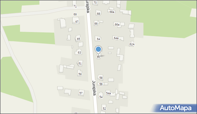 Rzędkowice, Jurajska, 60, mapa Rzędkowice