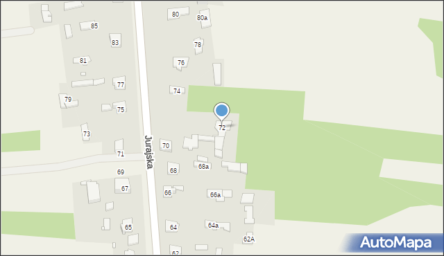 Rzędkowice, Jurajska, 72, mapa Rzędkowice