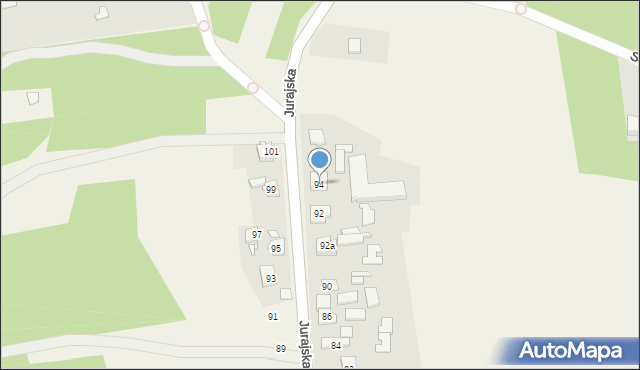 Rzędkowice, Jurajska, 94, mapa Rzędkowice