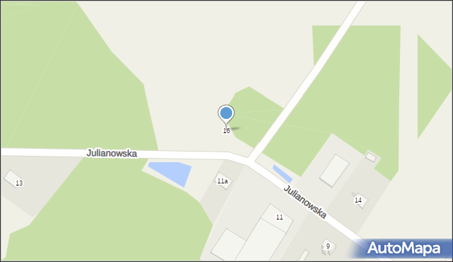 Skórnice, Julianowska, 16, mapa Skórnice
