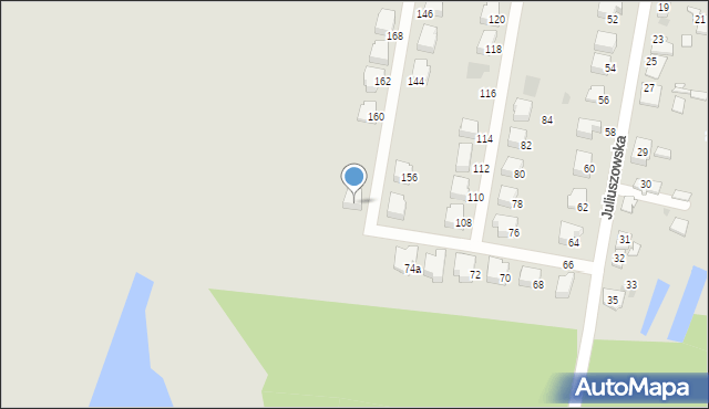 Sosnowiec, Juliuszowska, 154, mapa Sosnowca