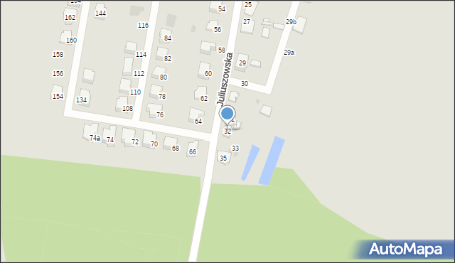 Sosnowiec, Juliuszowska, 32, mapa Sosnowca