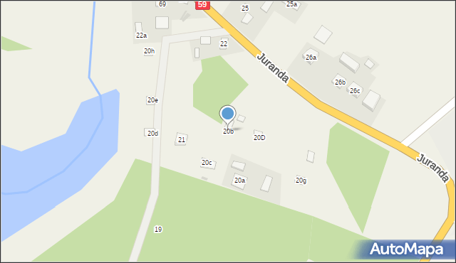 Spychowo, Juranda, 20b, mapa Spychowo