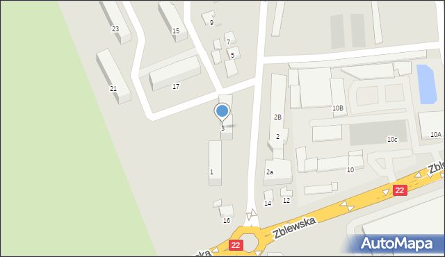 Starogard Gdański, Juranda ze Spychowa, 3, mapa Starogard Gdański