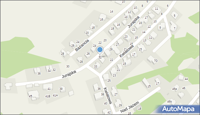 Szczyglice, Jurajska, 31, mapa Szczyglice