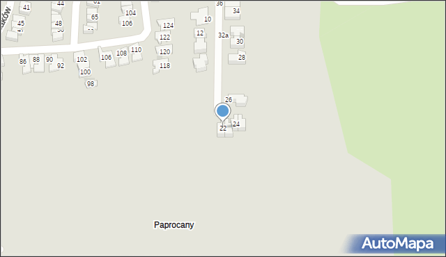 Tychy, Jurajska, 22, mapa Tychów