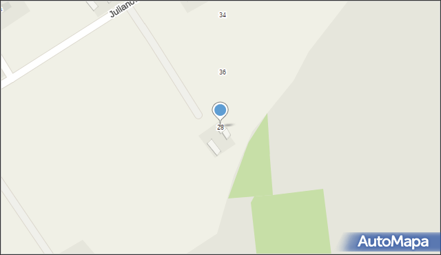Waleńczów, Julianów, 28, mapa Waleńczów