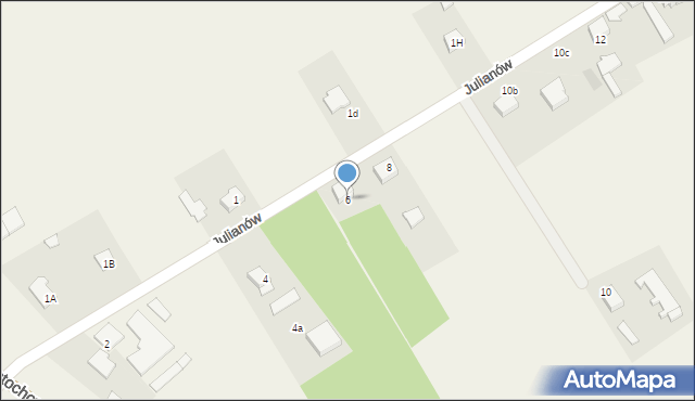 Waleńczów, Julianów, 6, mapa Waleńczów