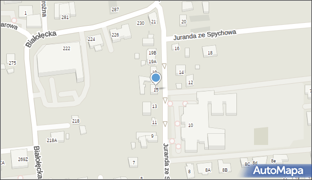 Warszawa, Juranda ze Spychowa, 15, mapa Warszawy